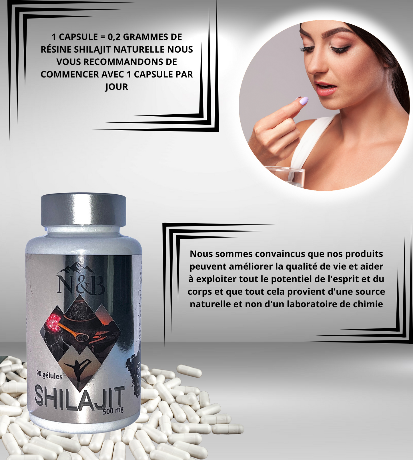 Shilajit Nature & Bien-Être - 90 gélule